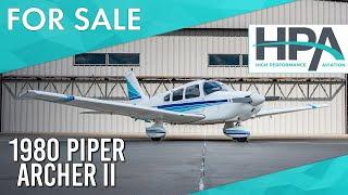 N8211T 1980 Piper Archer II- SOLD