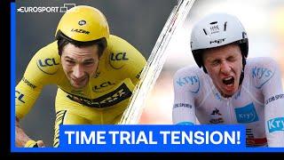 An Epic Tour de France 2020 Time Trial Battle! Pogacar & Roglic Fight It Out!  | Eurosport