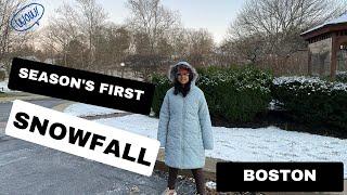 First snowfall of the season in Boston | Amazing experience I TravelFreak Videos