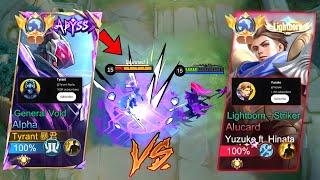 TYRANT VS YUZUKE "IN HIGH RANKED GAME" GLOBAL ALPHA VS GLOBAL ALUCARD!! - NOT CLICKED BAIT