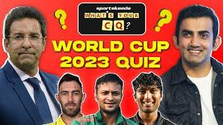 Battle of Titans: Wasim Akram vs Gautam Gambhir - The 2023 World Cup Quiz