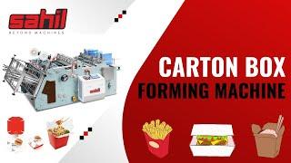 Carton Box Forming Machine | Carton Erecting Machine | Sahil - Beyond Machines | Check Description