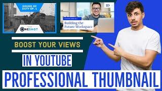 How to make professional thumbnails for youtube videos 2021 | Professional looking thumbnail rank #1