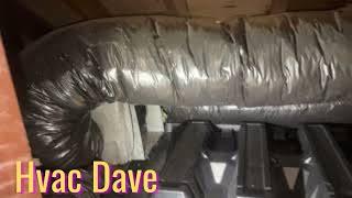 HVAC Installation - Air handler replacement in a wall