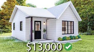 (7x9 Meters) Modern Small House Design | 2 Bedrooms Cabin House Tour | Tiny House Living