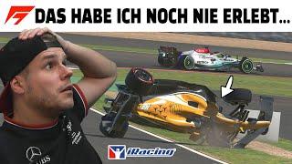 Meine ersten Formel 1 Rennen in iRacing enden im Crash Chaos...