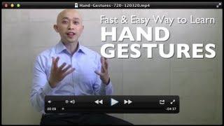 Fast and Easy Way for How to Learn Hand Gestures in a Presentation