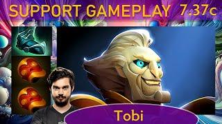  7.37c Tobi Ringmaster |K+A-D - 19 KP - 79%| Support Gameplay - Dota 2 Top MMR