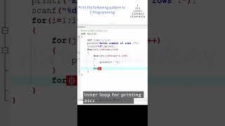 Creating Pyramid Patterns with Numbers in C | C Programming Tutorial