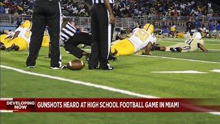 Shooting scares players during high school football game in Miami