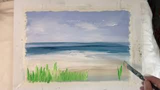 How to Paint Dazzling Daisies by the Sea  Easy Painting Tutorial for Beginners 