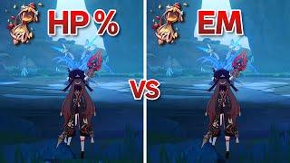 EM vs HP% Sands!! Best Build for Nuke Hu Tao! | Genshin Impact