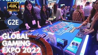 G2E Global Gaming Expo 2022 Las Vegas - Expo Hall 20 minute tour in 4K