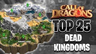 Top 25 DEAD Kingdoms in The Game! [November 2024] | Call of Dragons