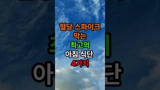 혈당 스파이크 막는 최고의 아침식단 4가지 #인생조언 #삶의지혜 #좋은글