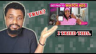 I Tried This - Make Money Online Watching 30-Sec ADs On Your Phone.