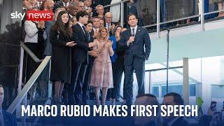 Marco Rubio's first speech as the US Secretary of State - Watch in full