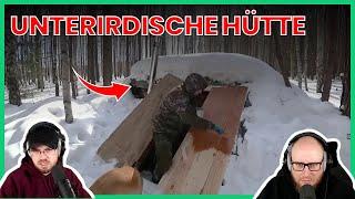 Hopefully SNOW will fall soon | Secret underground hut | NATURENSÖHNE react