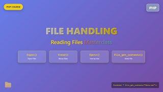 PHP File Handling Tutorial: Reading Files Explained for Beginners 