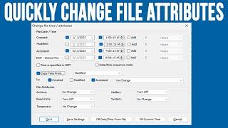 How to Change Attributes on Multiple Files and Folders at the Same Time