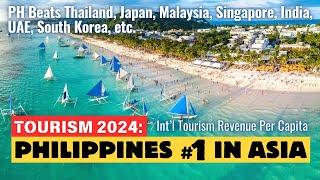 Philippines Tops Asia in Tourism Receipt Per Capita 2024