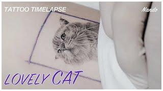 How To Make Lovely Cat Tattoo / NANDO TATTOO WORK [난도타투]