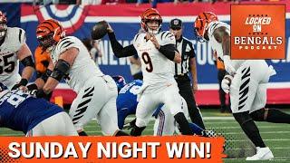 Cincinnati Bengals WIN, Beat New York Giants on Sunday Night Football