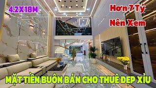 Tìm nhà Mặt Tiền Buôn Bán Giá 7 tỷ - Xem ngay nhà này 4.2 x 18m 4 lầu nội thất tiền tỷ đẹp muốn xỉu