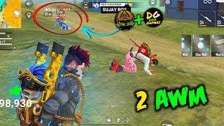 2 AWM Ajjubhai Play with Subrata+Helping Gamer and Desi Gamer - Garena Free Fire