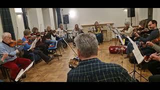 The Cromar Fiddlers practicing; It's nae aye for want o' health that the Lasses gang tae Pannanach.