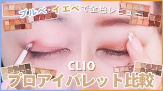 CLIO プロアイパレット全9色レビュー＊イエベとブルベ