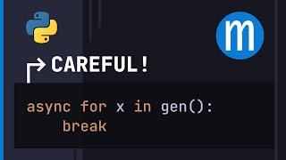 Watch out for this (async) generator cleanup pitfall in Python