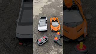 Rc Lamborghini And Tesla Cyber Truck Remote Control Unboxing Video#shortsfeed #toys #lamborghini