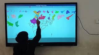 || INDIAN MAP || EDUCATION BY GAME || EASY TO LEARN MAP BY SMART BOARD ||