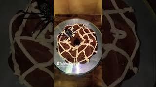 Organic Spooky Halloween Chocolate Spider Web Bundt Cake  #organic #healthy #halloween  #cake