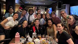 Jericho Rosales and Janine Gutierrez with The cast of Lavender Fields, Finale Thanksgiving party!