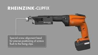 RHEINZINK-Clipfix - the innovativ fixing for standig seam roofing