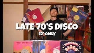 LATE 70s DISCO 12' | DJ HIRO.HIROSHI | LATE 70s DISCO | Jam Tunes | VINYL DJ SET