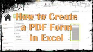 How to Create a PDF Form in Excel