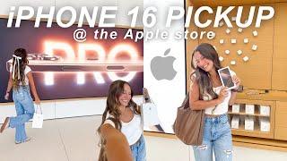 buying my iphone 16 at the apple store!! *driving 4 HOURS, pink + desert titanium, apple store vlog*