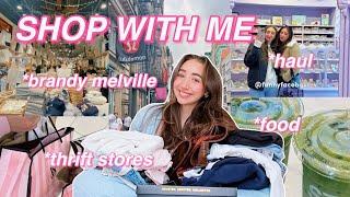 NEW YORK SHOPPING VLOG AND TRY ON HAUL *brandy melville, thrift stores and more!