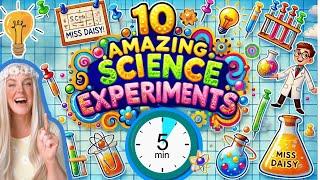 10 Mind-Blowing Science Experiments You Can Do in 5 Minutes! Easy & Fun for Kids!