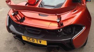 McLaren P1 Rear Spoiler Transforming From Road To Race Mode