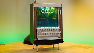 Mini 1:6 Scale Woodgrain Cigarette Vending Machine