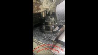 how to do a gear with one spur gear plus helical gear |  spur gear and helical gear shapping