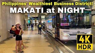 MAKATI CITY at NIGHT | Philippines Nightlife Walking Tour in the Modern City of Metro Manila!