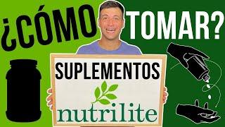 ¿CÓMO tomar SUPLEMENTOS nutricionales BIEN? | Suplementos Nutrilite