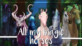 All my magic horses and their theme songs in Star Stable Online 