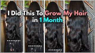 How To Grow Your Hair 3 Inches in 1 Month (Worked For Me) 100% Guaranteed