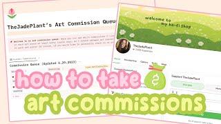 how I take art commissions *and stay organized* 